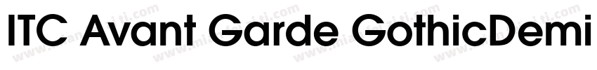 ITC Avant Garde GothicDemi BT字体转换